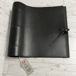 New with Tags - Rustico Black 100% Leather Soft Binder Journal 3-Ring